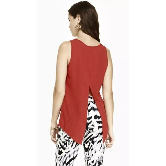 Express Red Split Back Tank Top Women’s Large EUC Summer Chic - Picture 2 of 8